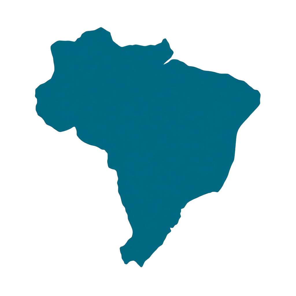 Mapa do Brasil com representantes Delta Industrial